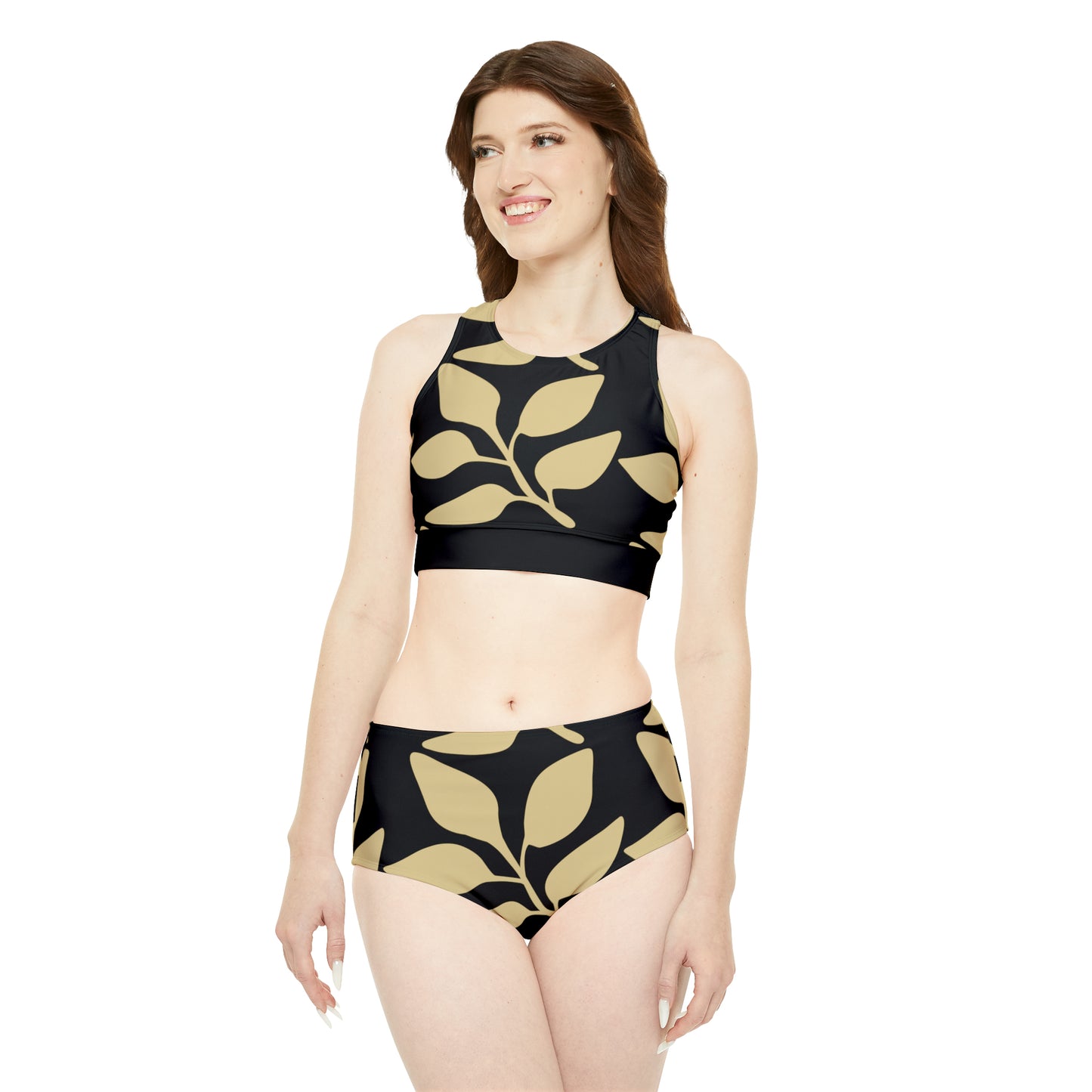 Comfy Sporty Bikini Set This full-coverage bikini set combines an athletic style with high-end comfort. Thanks to its 4-way stretch fabric blend (82% polyester, 18% spandex), it delivers unmatched comfort for peak performance in the water. Each set comes with a high-waisted cut for timeless style. Shipping From USA To United States