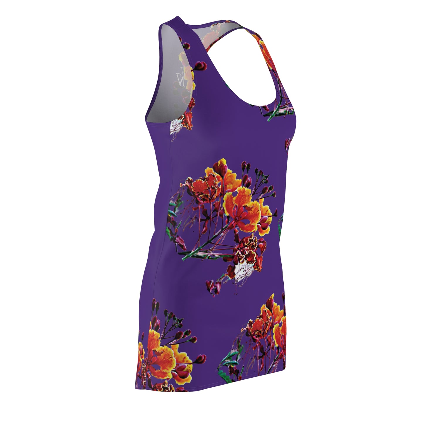 Peacock Racerback  purple Dress