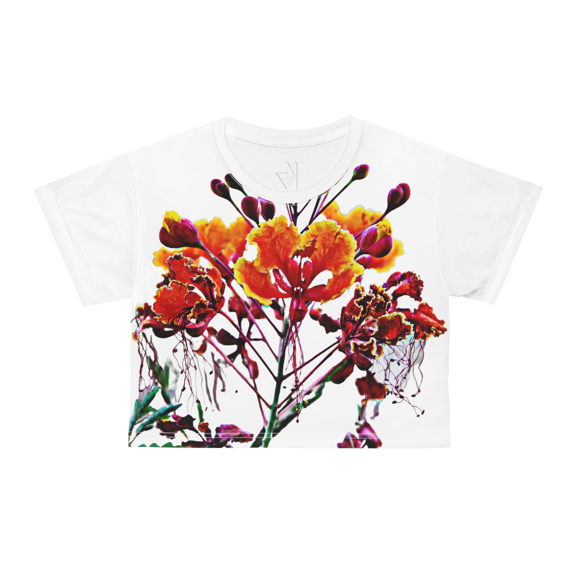This personalized crop top has both comfort and style in spades. Add whimsical patterns, feel-good designs and create a unique AOP crop tee that’s perfect for everyday wear. Made 100% with silky soft polyester that is both lightweight and breath