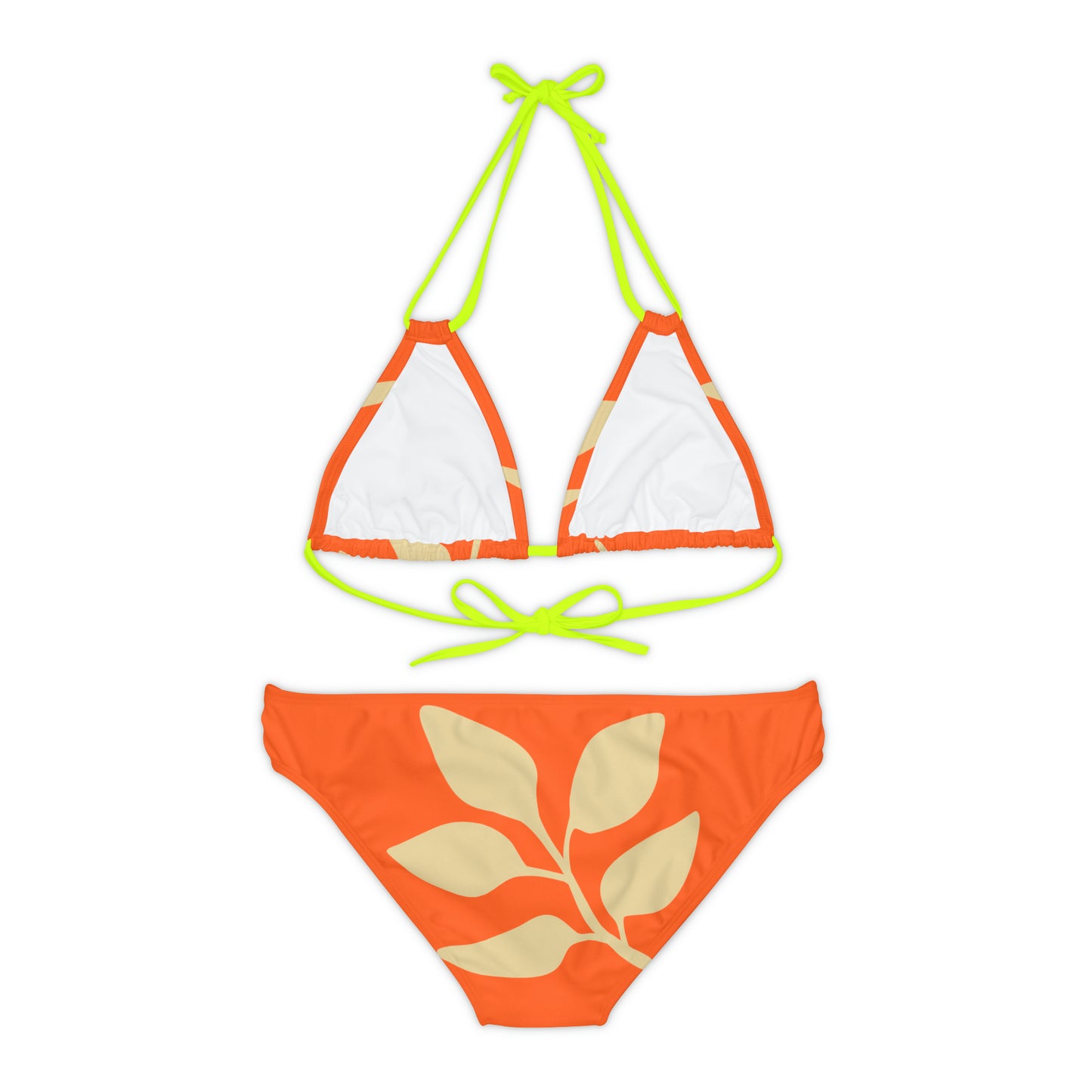 Orange Vintages Strappy Bikini Set Made with 4-way stretch Tricot (82% Microfiber, 18% Spandex), this strappy bikini set is the perfect companion to all summer escapades. With adjustable elastic straps for a perfect fit, this complete two-piece swimsuit to become an instant summer hit. Shipping From USA To United States