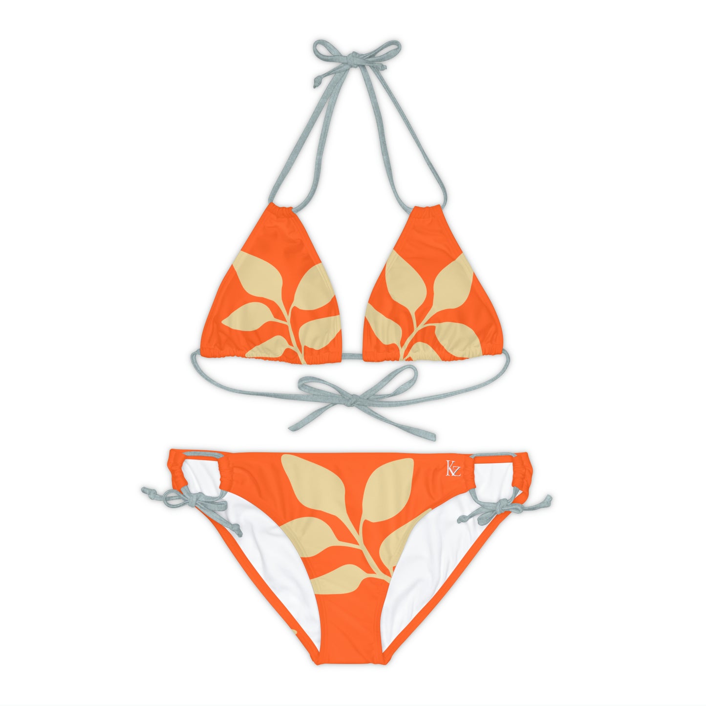 Orange Vintages Strappy Bikini Set Made with 4-way stretch Tricot (82% Microfiber, 18% Spandex), this strappy bikini set is the perfect companion to all summer escapades. With adjustable elastic straps for a perfect fit, this complete two-piece swimsuit to become an instant summer hit. Shipping From USA To United States