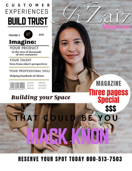 THREE PAGES MAGAZINE ADVERTISING