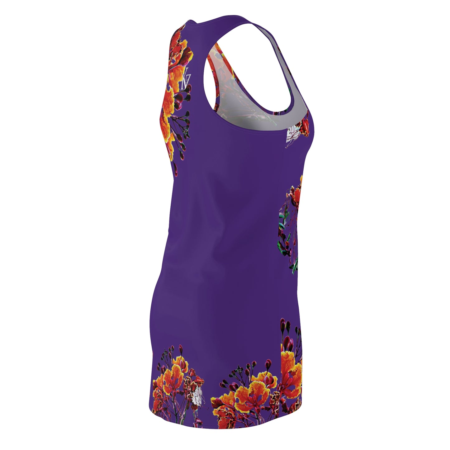Peacock Racerback  purple Dress