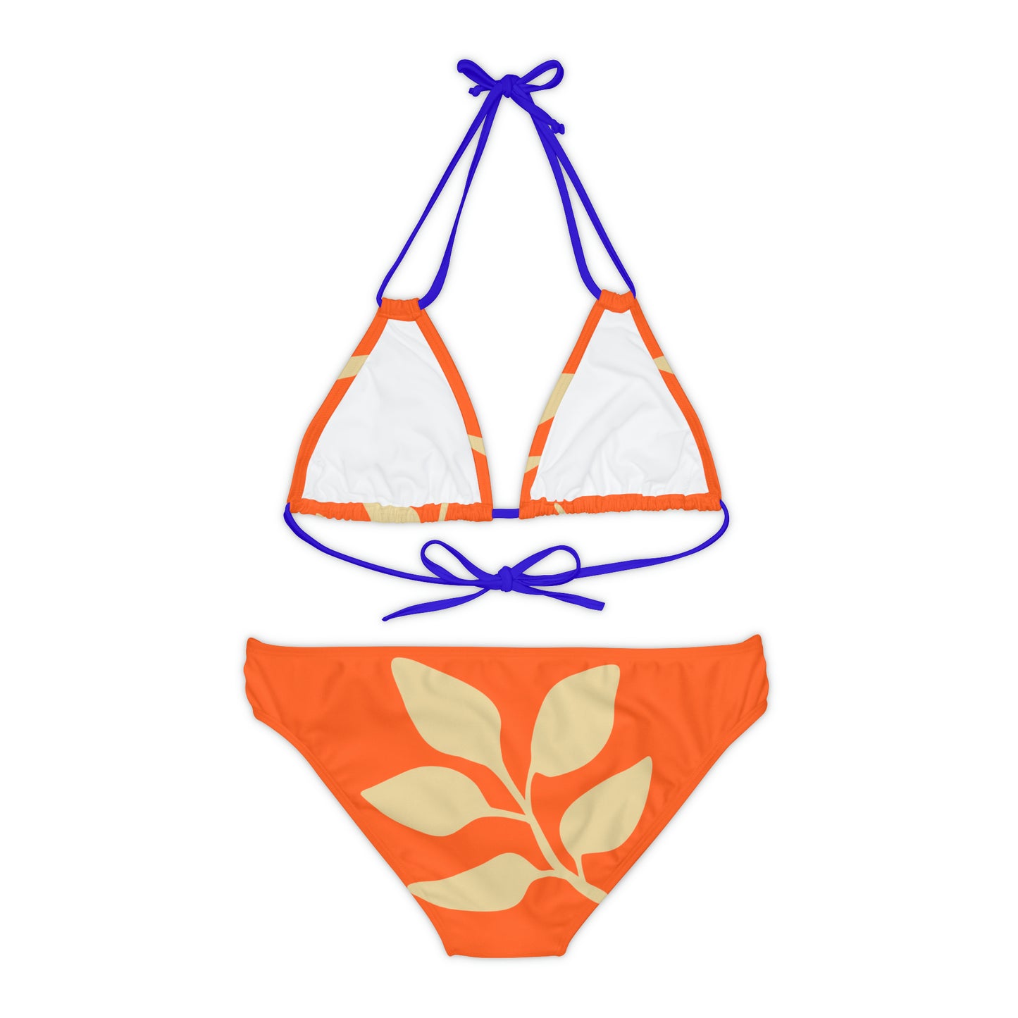 Orange Vintages Strappy Bikini Set Made with 4-way stretch Tricot (82% Microfiber, 18% Spandex), this strappy bikini set is the perfect companion to all summer escapades. With adjustable elastic straps for a perfect fit, this complete two-piece swimsuit to become an instant summer hit. Shipping From USA To United States