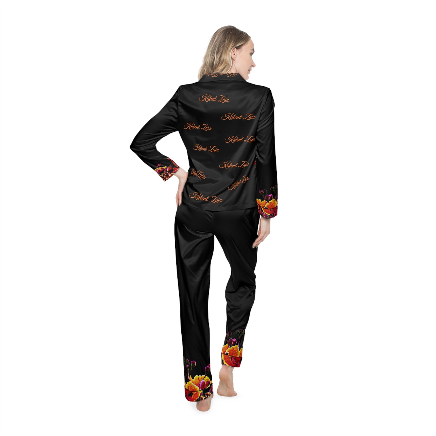 Copy of Kalent Zaiz "FLAMBOYANT" Women's Satin Pajamas