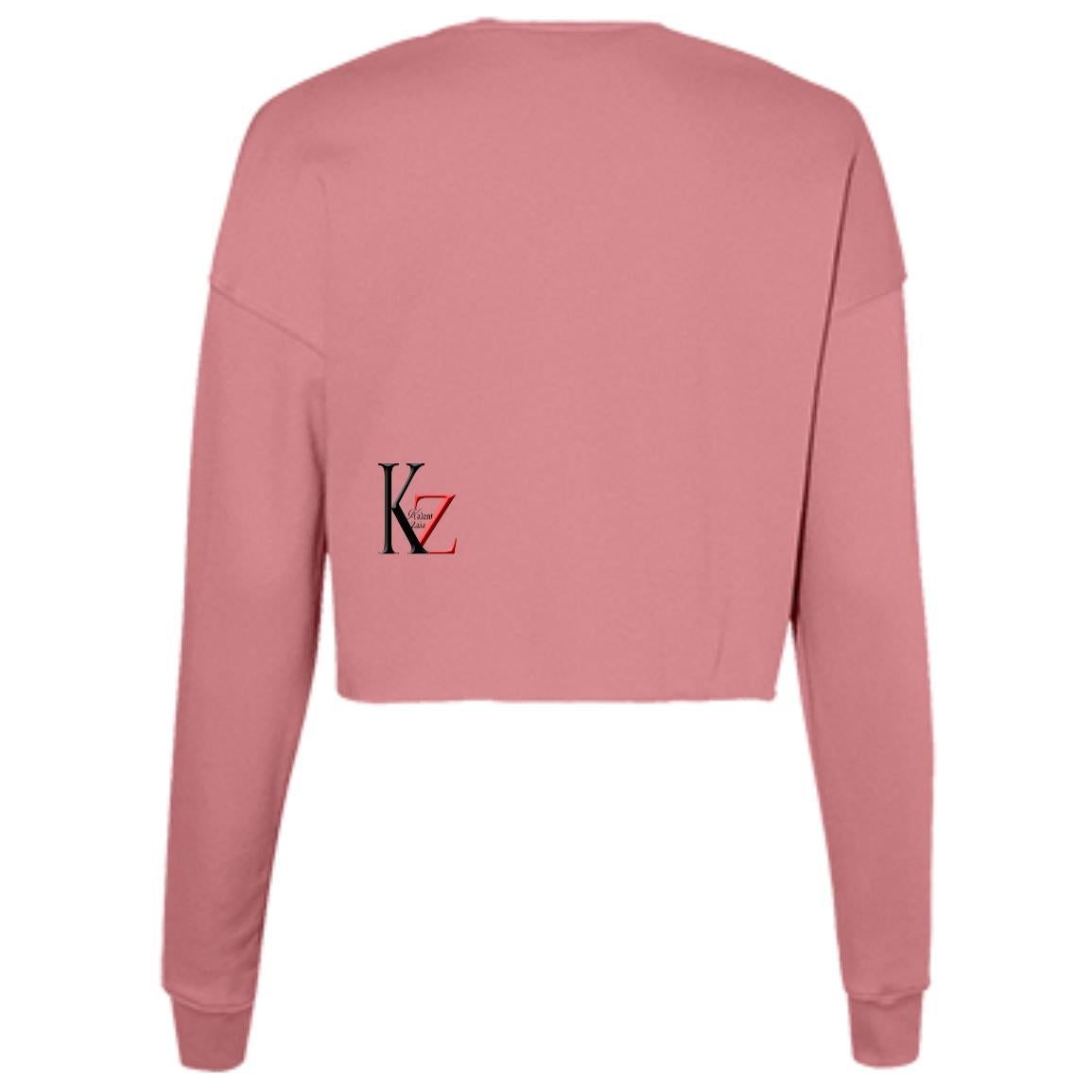 KZ Monograma Ladies' Cropped Fleece Crew