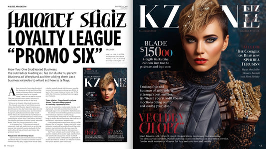 KZAIZ MAGAZINE PROMO SIX (Loyalty League)