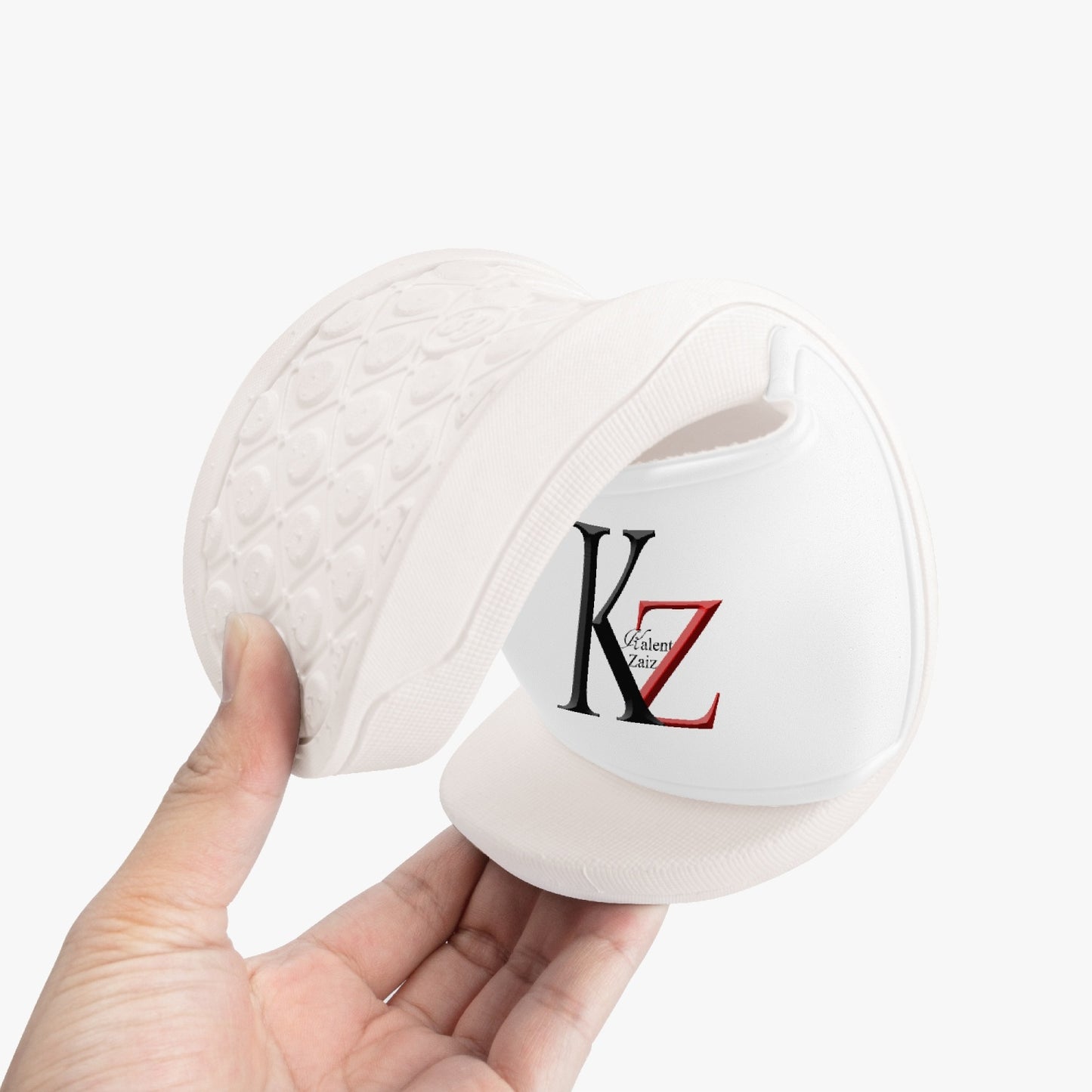Kalent Zaiz Signature Casual Sliders - White