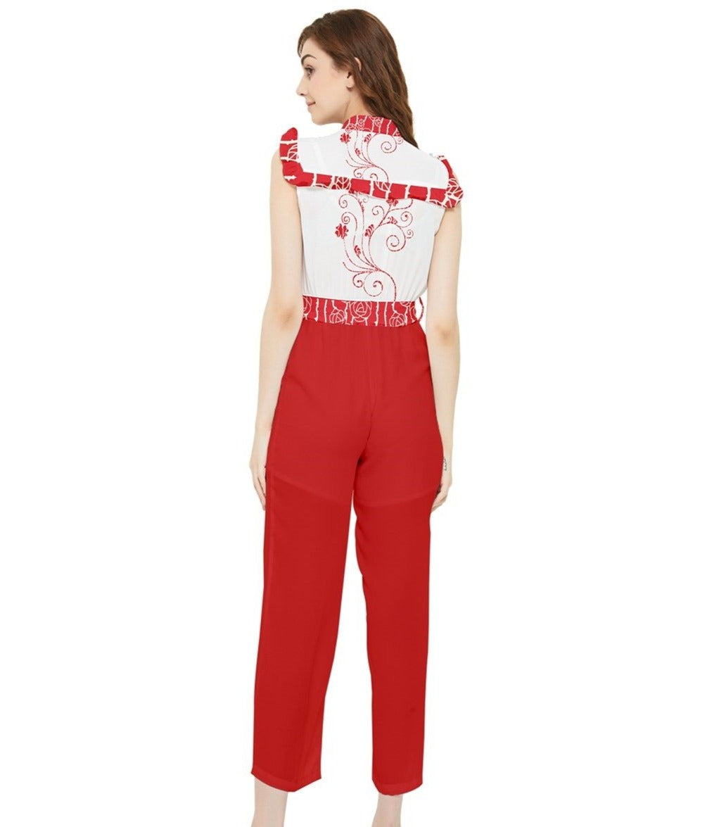 Kalent Zaiz Frill Top Jumpsuit