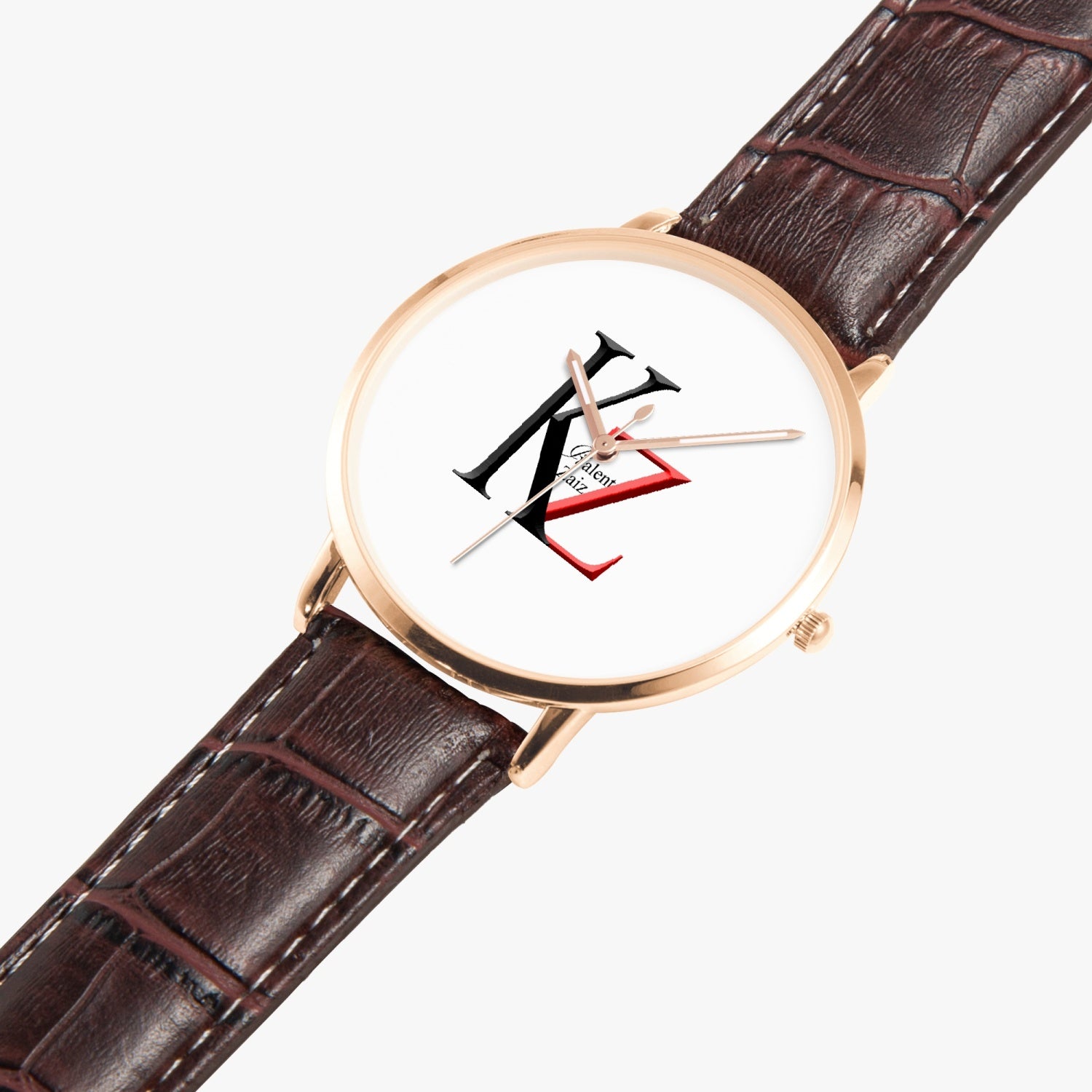 Kalent Zaiz Quartz Watch Brown Leather
