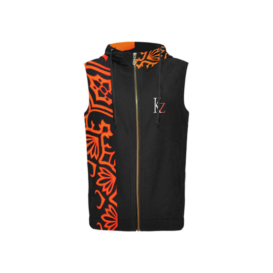Kalent Zaiz Women's Full Zip Sleeveless Hoodie