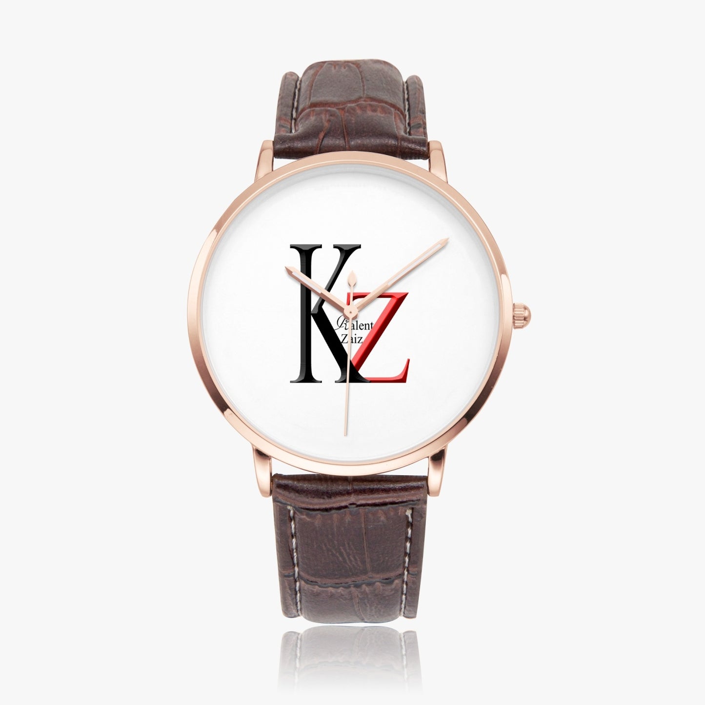 Kalent Zaiz Quartz Watch Brown Leather