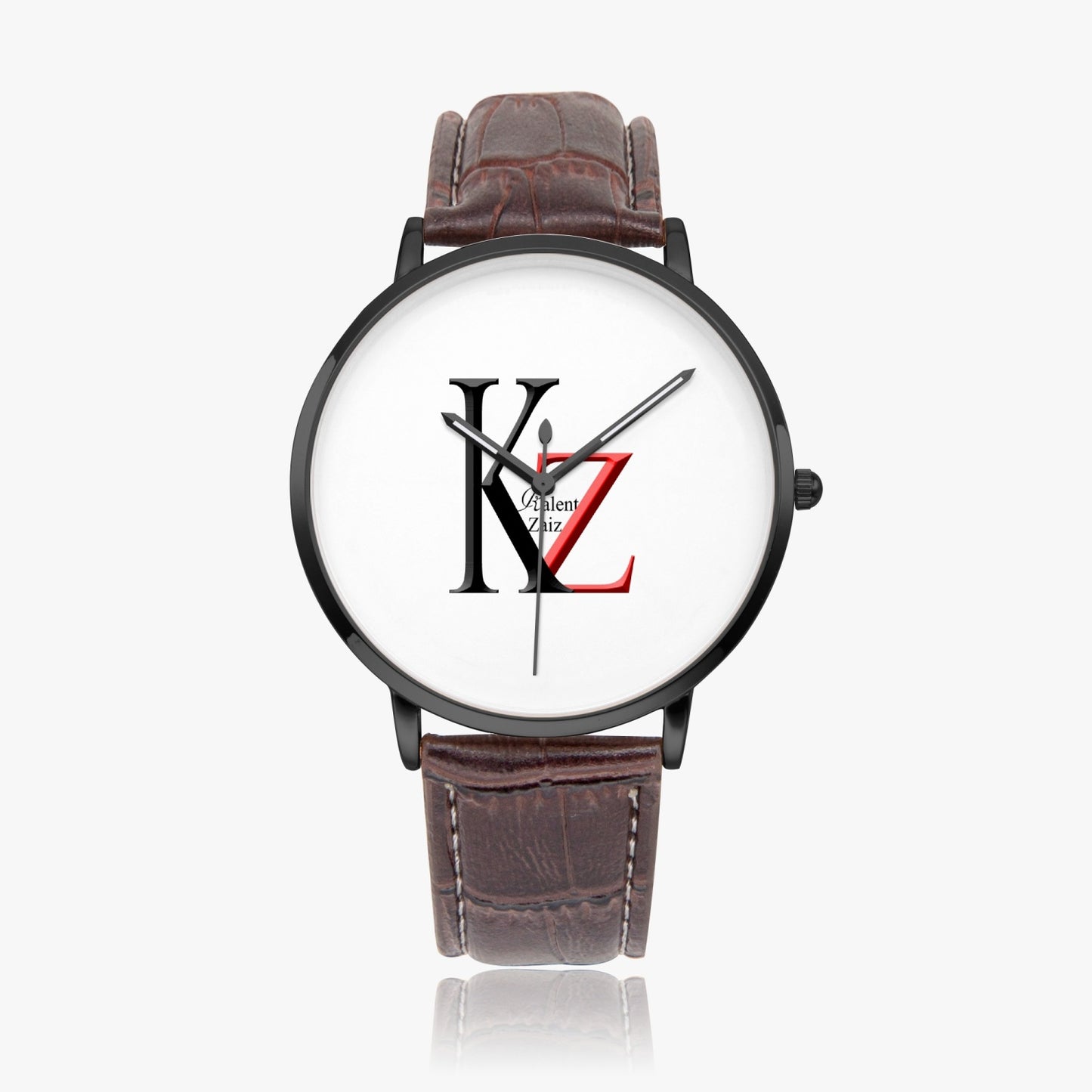 Kalent Zaiz Quartz Watch Brown Leather
