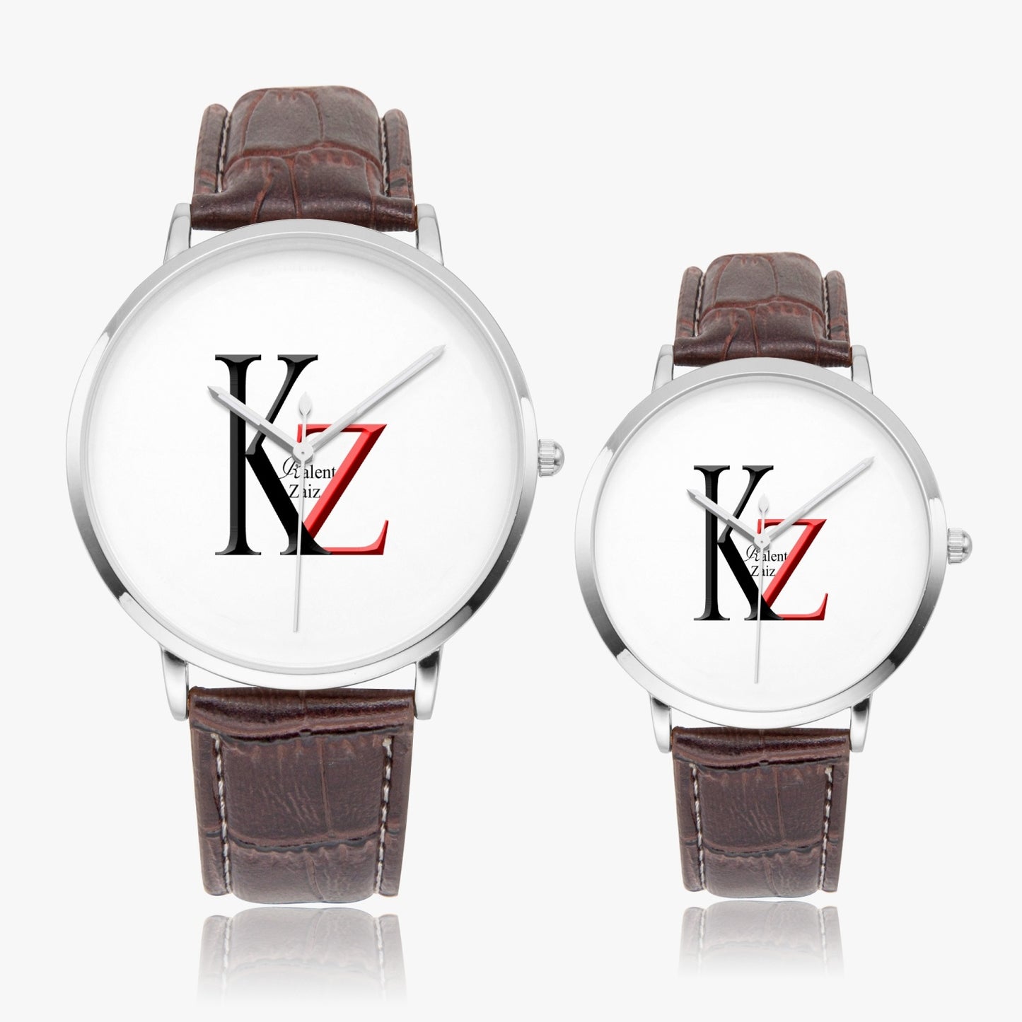 Kalent Zaiz Quartz Watch Brown Leather
