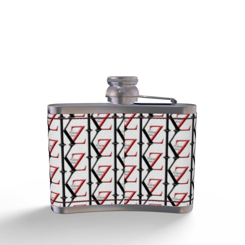 Leather Wrapped Hip Flask Kalent Zaiz signature Our Leather Wrapped Hip Flask Kalent Zaiz signature, adds a touch of class to your silver flask. This handcrafted leather hip flask keeps silver free from fingerprint marks and tarnishing. It’s made by our professional craftspeople of premium. Take advantage of the confidences that produces the elegant discretion of this leather hip flask.