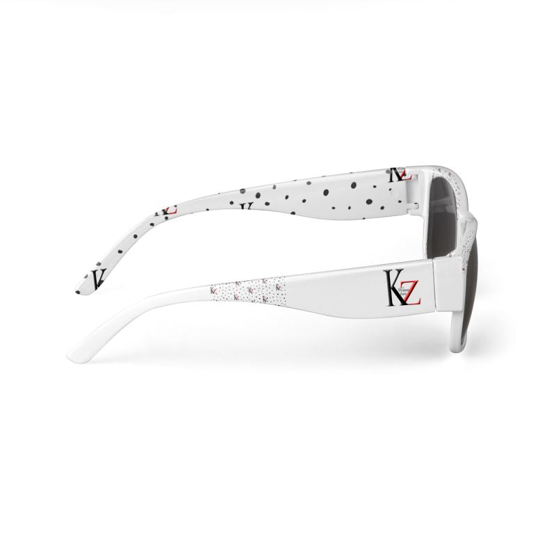 White Signature  Sunglasses By Kalent Zaiz