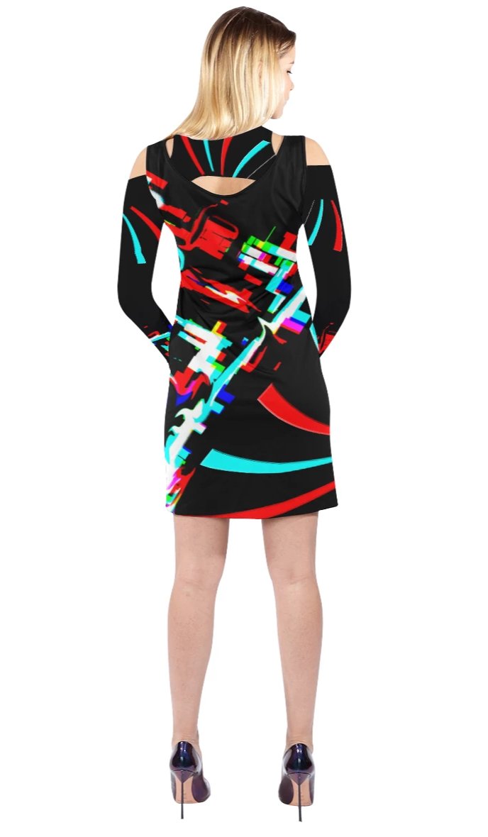 Women's Halter Long-Sleeve Dress