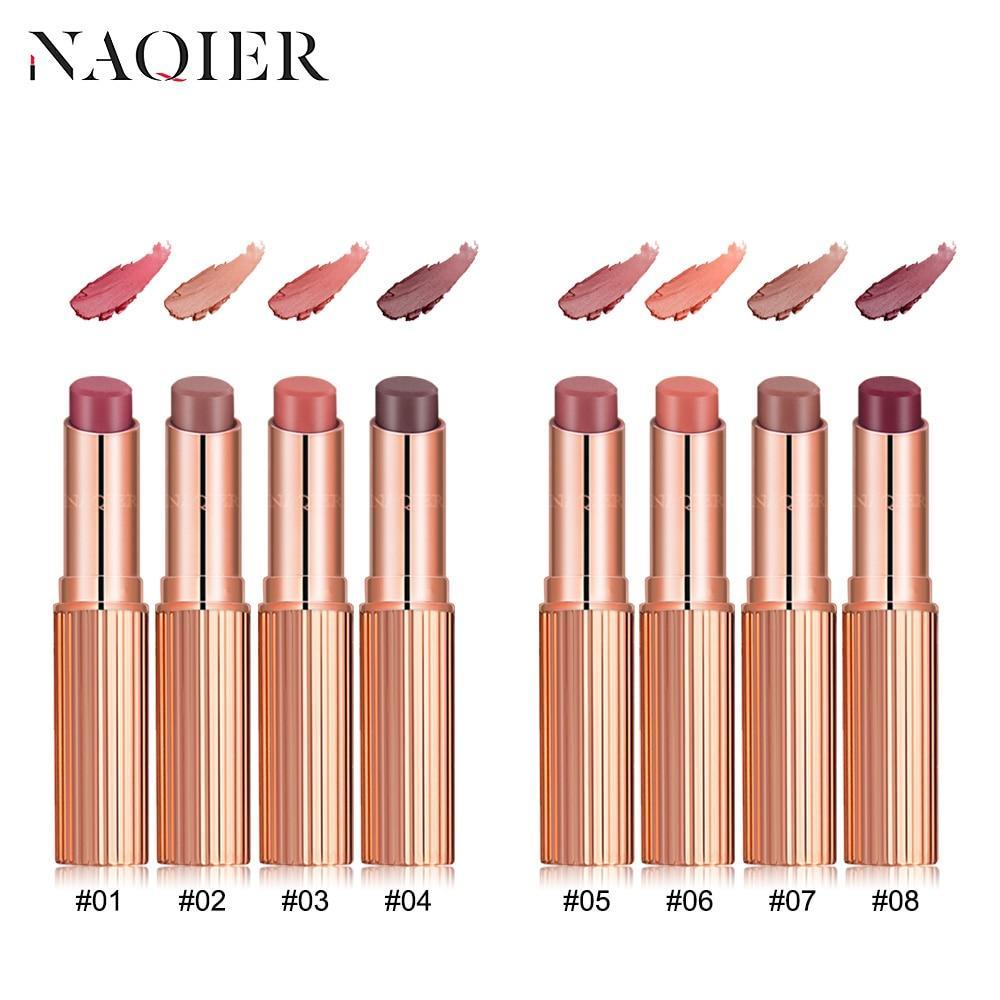 NAQIER 8 Colors Matte Lipstick Makeup maquiagem Waterproof Long-lasting utritious Liquid Velvet Nude lip stick Cosmetic