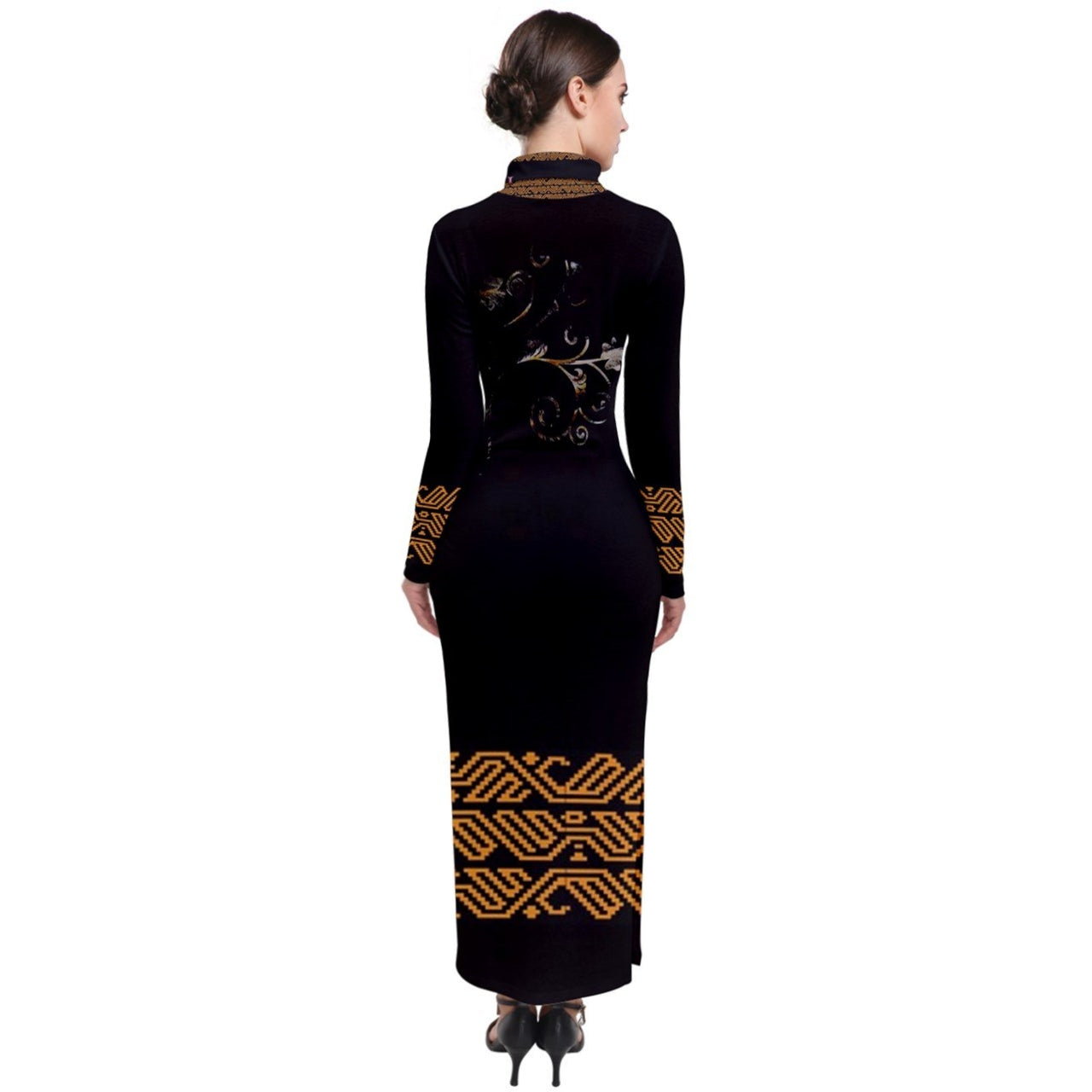 Kalent Zaiz Turtleneck Black Dress