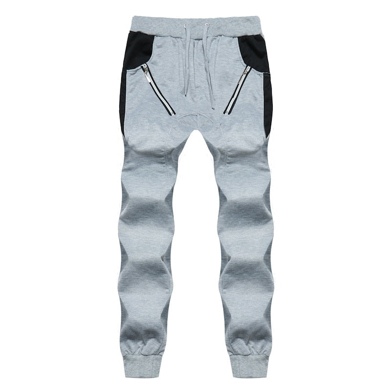 Men Casual Regular Low Waist Flat Joggers Full Length Sweatpants
