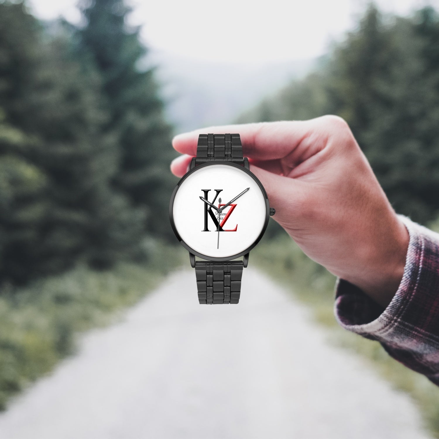 Kalent Zaiz Quartz Watch Black Steel