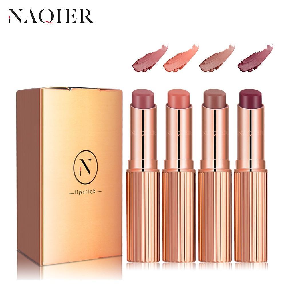 NAQIER 8 Colors Matte Lipstick Makeup maquiagem Waterproof Long-lasting utritious Liquid Velvet Nude lip stick Cosmetic