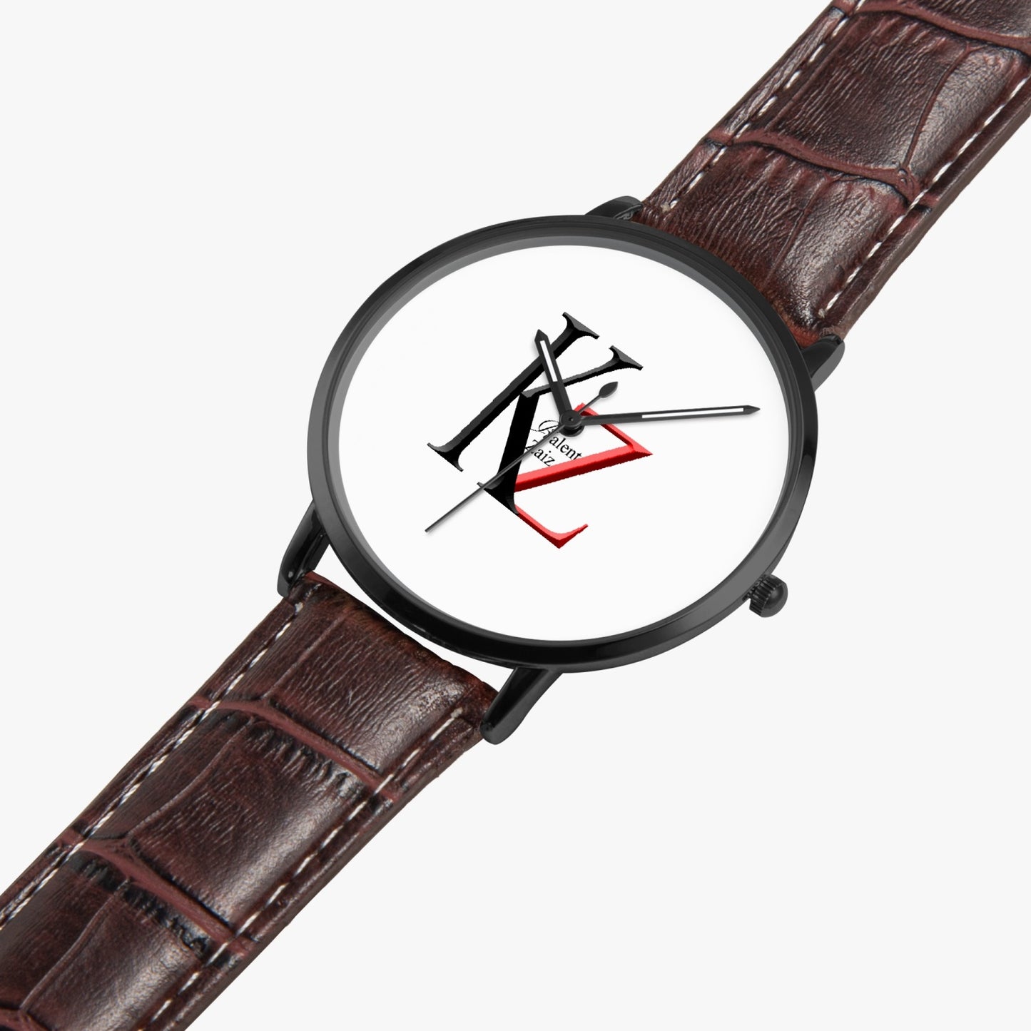 Kalent Zaiz Quartz Watch Brown Leather