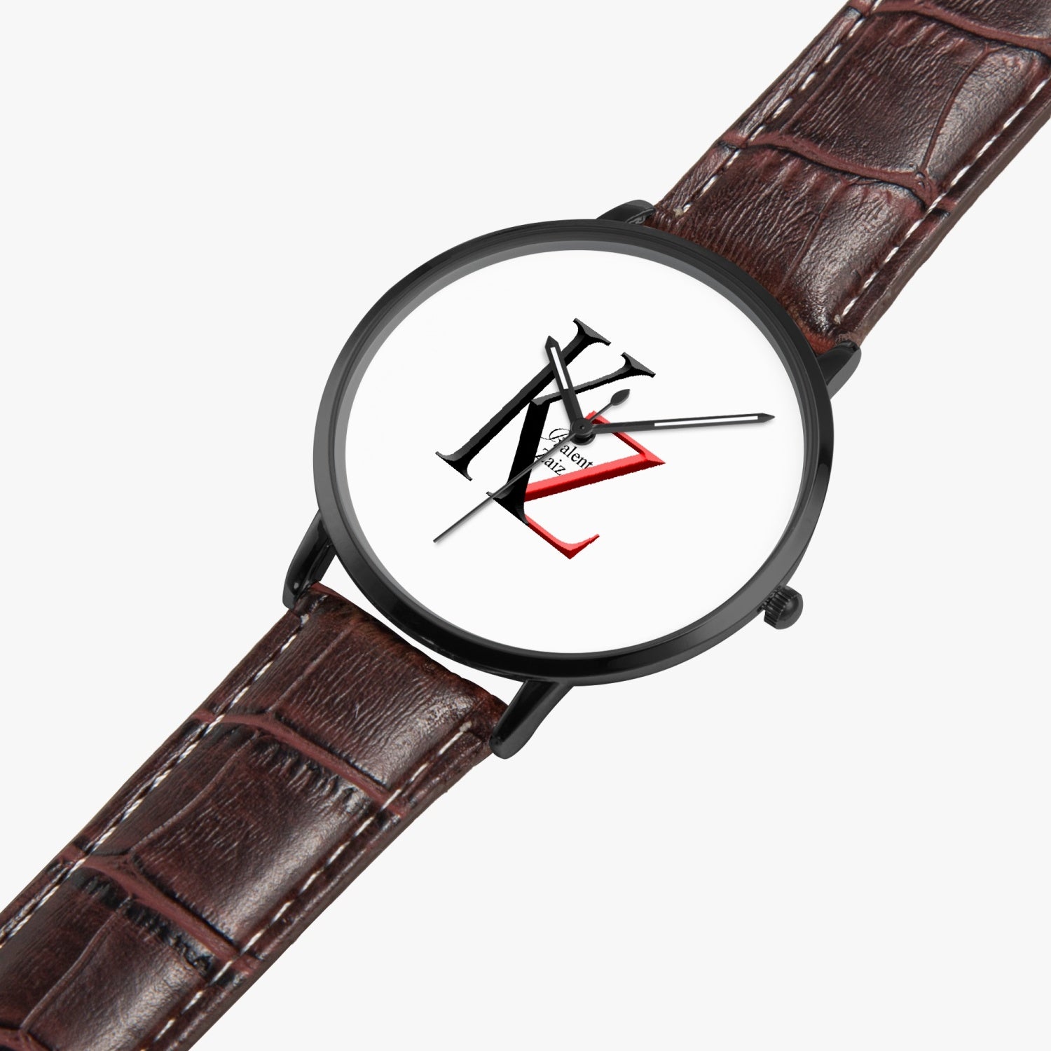 Kalent Zaiz Quartz Watch Brown Leather