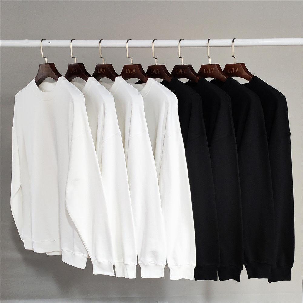 Spring and autumn oversize cotton Pullover round collar sweater for men and women