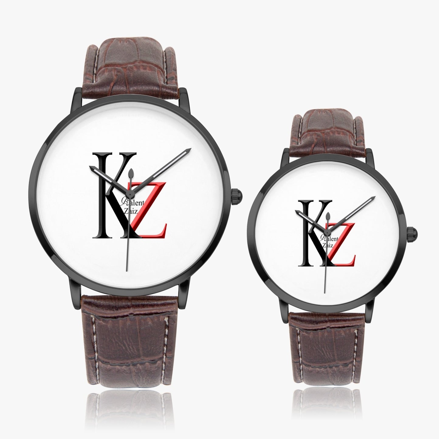 Kalent Zaiz Quartz Watch Brown Leather