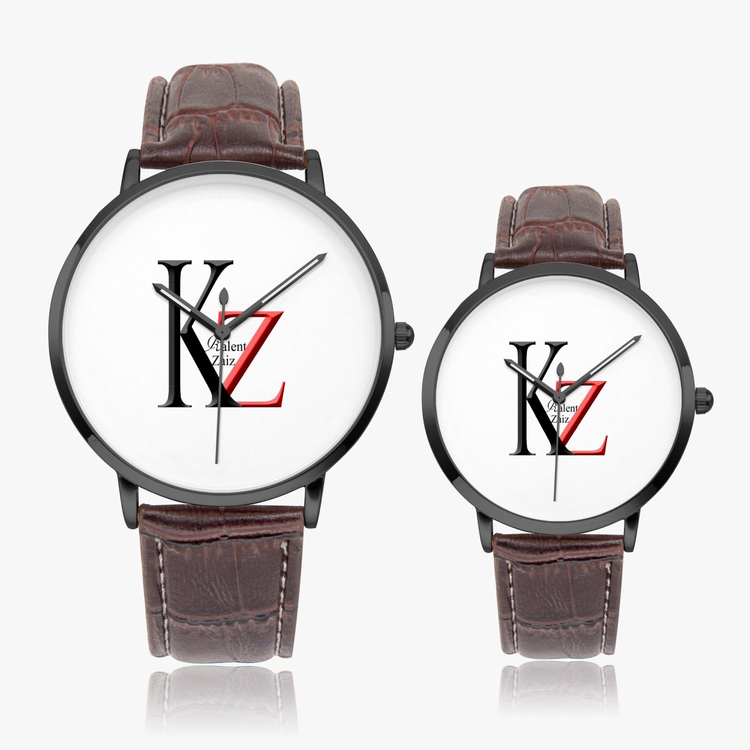 Kalent Zaiz Quartz Watch Brown Leather