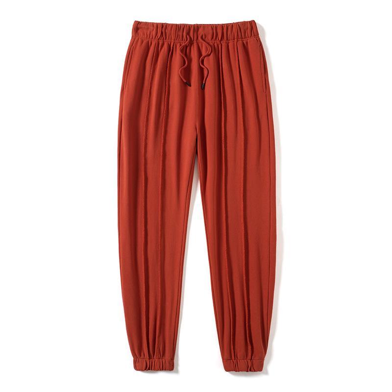 New autumn and winter deconstructed reverse line 360g Terry sweatpants high street sports casual