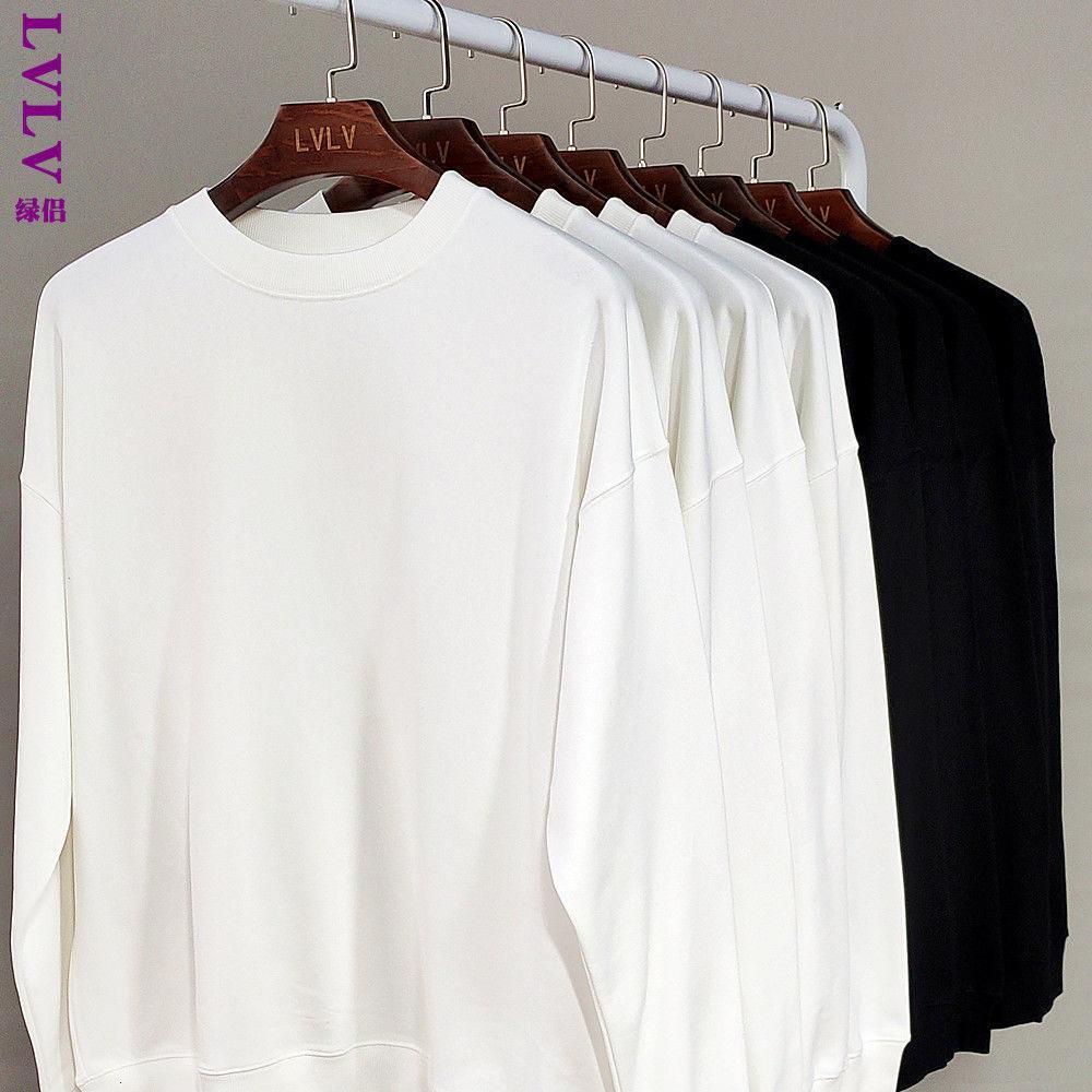 Spring and autumn oversize cotton Pullover round collar sweater for men and women