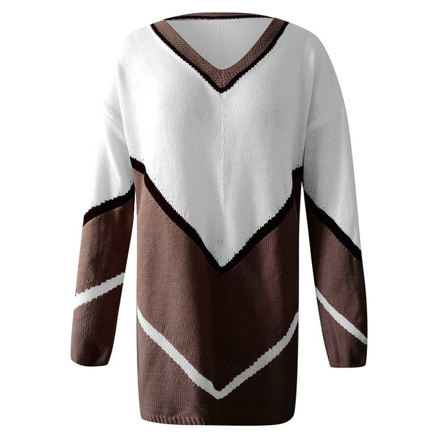 Plus size V-Neck Sexy Sweater  feminino women clothes