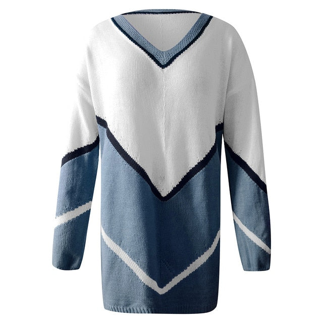 Plus size V-Neck Sexy Sweater  feminino women clothes