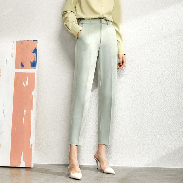 Suit Female Lady Blazer, Lace V neck Tanks, & or High Waist Women's pants long, Shorts