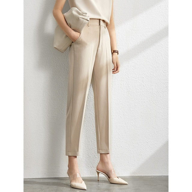 Suit Female Lady Blazer, Lace V neck Tanks, & or High Waist Women's pants long, Shorts