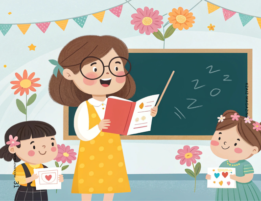 teacher in classroom promoting dialogue and critical thinking