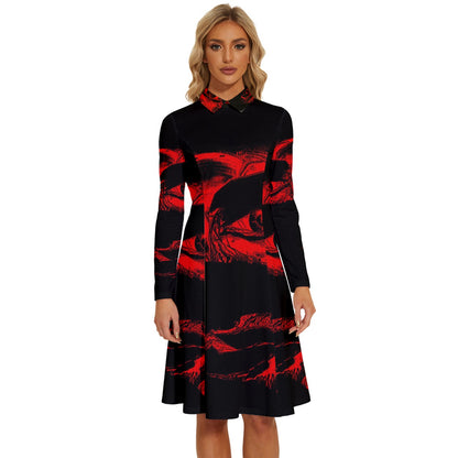 LONG SLEEVE STATEMENT DRESS X KALENT ZAIZ