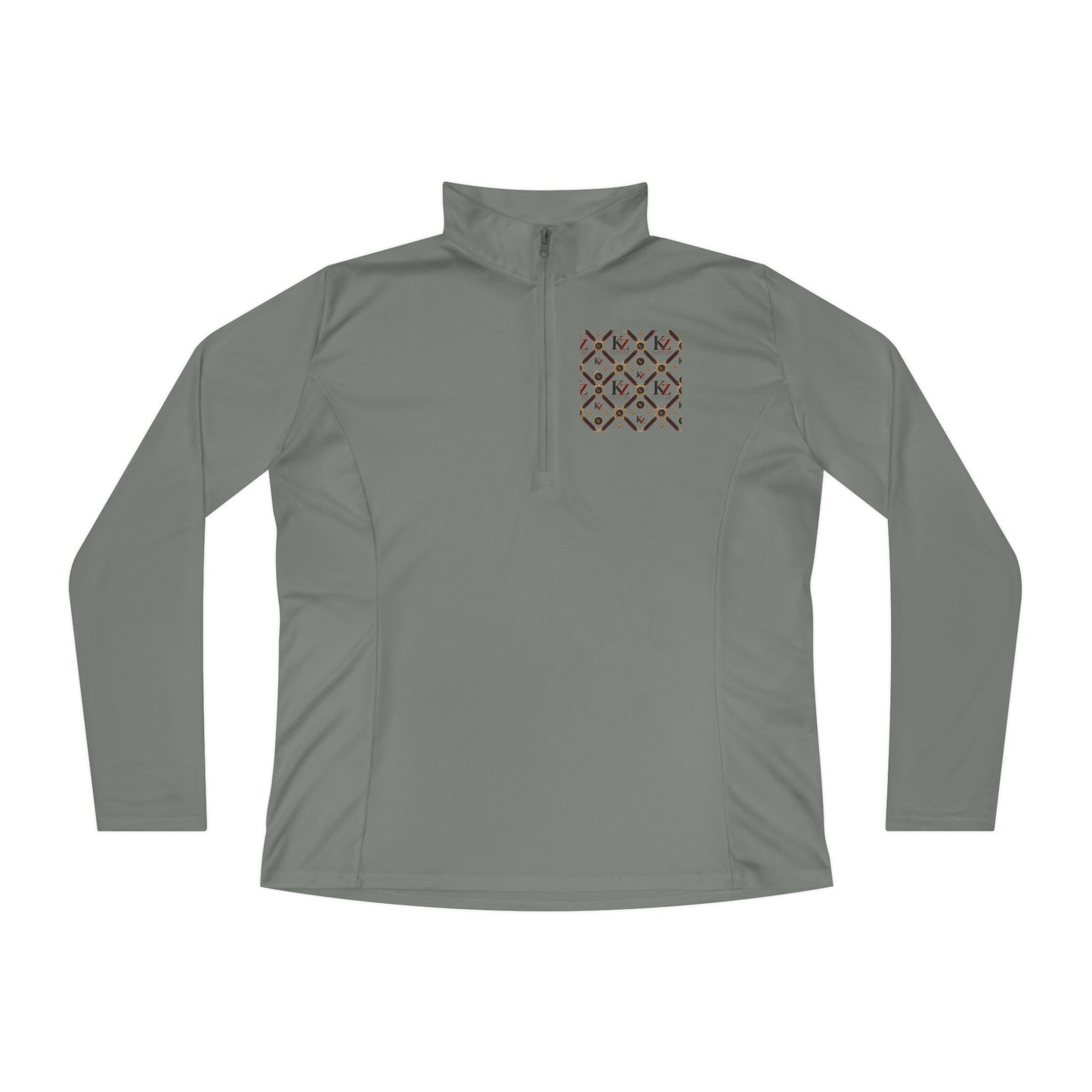 Ladies Quarter-Zip Pullover | KZ Monogram  Athletic Pullover