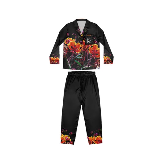 Copy of Kalent Zaiz "FLAMBOYANT" Women's Satin Pajamas