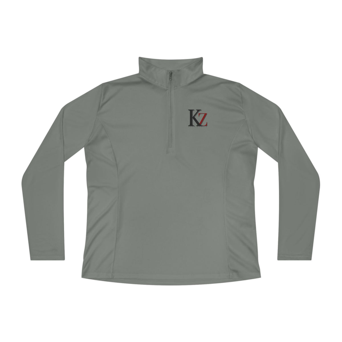 Ladies Quarter-Zip Pullover | KZ Monogram  Athletic Pullover