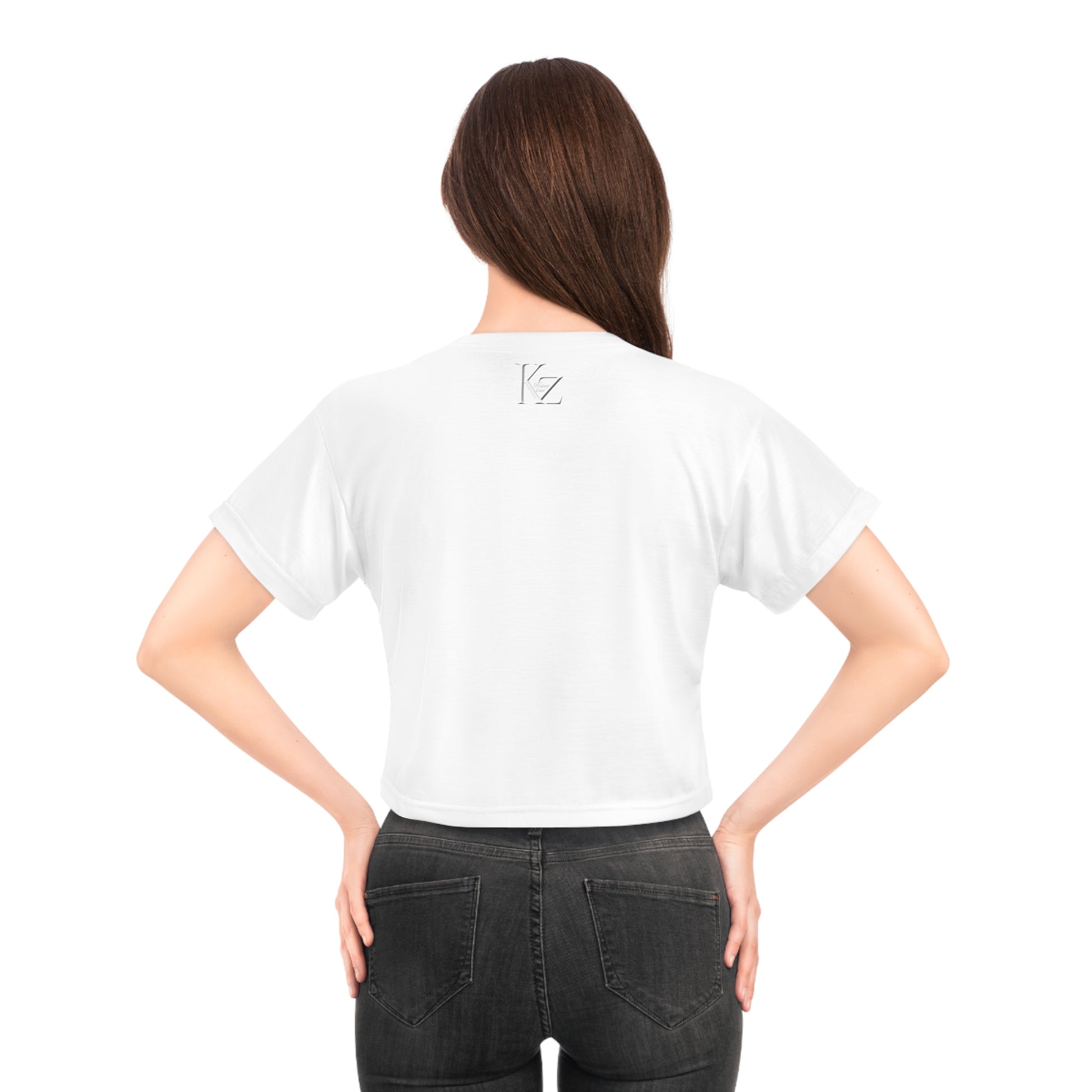 This personalized crop top has both comfort and style in spades. Add whimsical patterns, feel-good designs and create a unique AOP crop tee that’s perfect for everyday wear. Made 100% with silky soft polyester that is both lightweight and breath