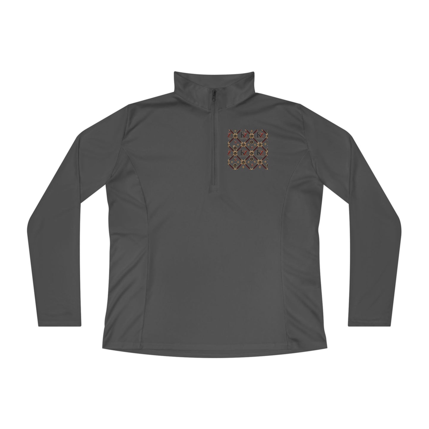 Ladies Quarter-Zip Pullover | KZ Monogram  Athletic Pullover