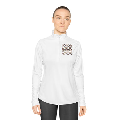 Ladies Quarter-Zip Pullover | KZ Monogram  Athletic Pullover