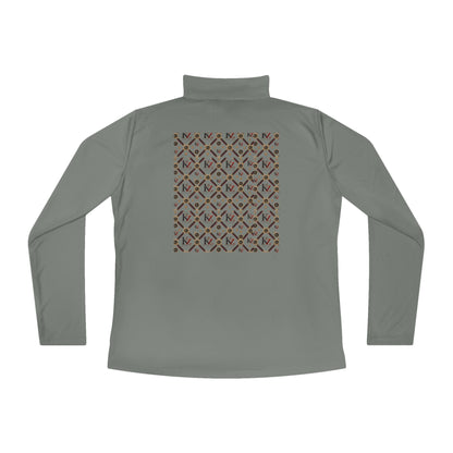 Ladies Quarter-Zip Pullover | KZ Monogram  Athletic Pullover