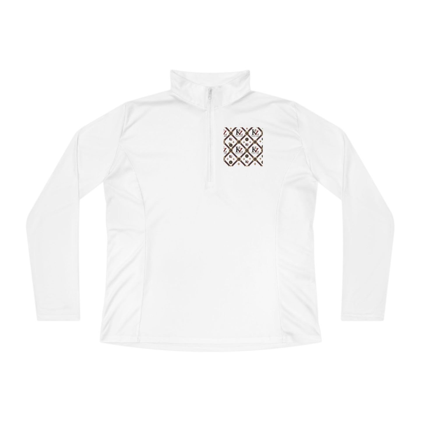 Ladies Quarter-Zip Pullover | KZ Monogram  Athletic Pullover