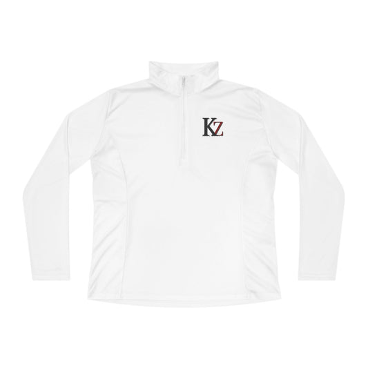 Ladies Quarter-Zip Pullover | KZ Monogram  Athletic Pullover