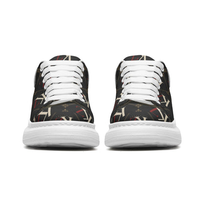 KZ Signature Unisex Non Slip Lace Up Faux Leather Sneakers