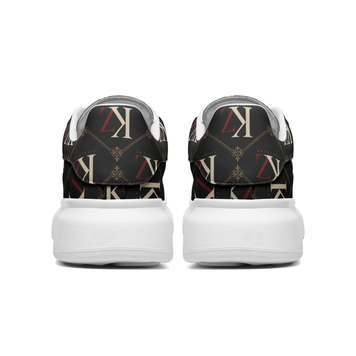 KZ Signature Unisex Non Slip Lace Up Faux Leather Sneakers